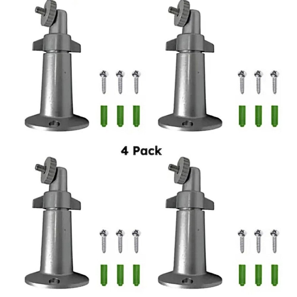 Security Wall Mount Metal Bracket Universal 0.25'' Thread Screw indoor/Outdoor